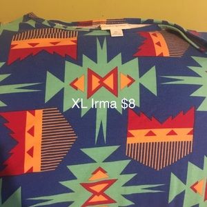 XL Lularoe Irma Aztec Print